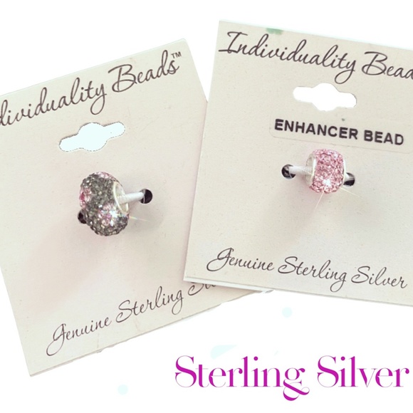 Individually Beads Jewelry - 2 NWT Individually Beads (FITS PANDORA) STERLING